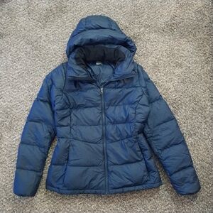 WOMENS NORTHFACE NAVY WITH HOOD
